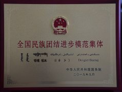 全國民族團結進步模范集體